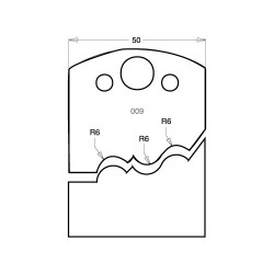 IT/3300950 Knife 50mm tool steel (pair)