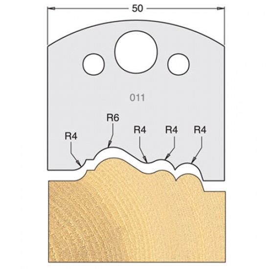 IT/3301150 Knife 50mm tool steel (pair)