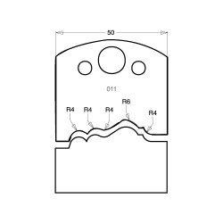IT/3301150 Knife 50mm tool steel (pair)
