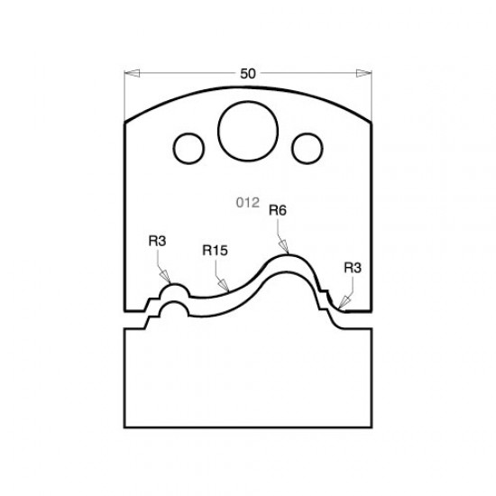 IT/3301250 Knife 50mm tool steel (pair)