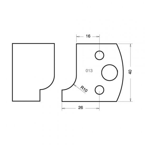 IT/3301340 Knife 40mm x 4mm tool steel (pair)