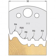 IT/3301350 Knife 50mm tool steel (pair)