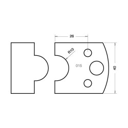 IT/3301540 Knife 40mm x 4mm tool steel (pair)