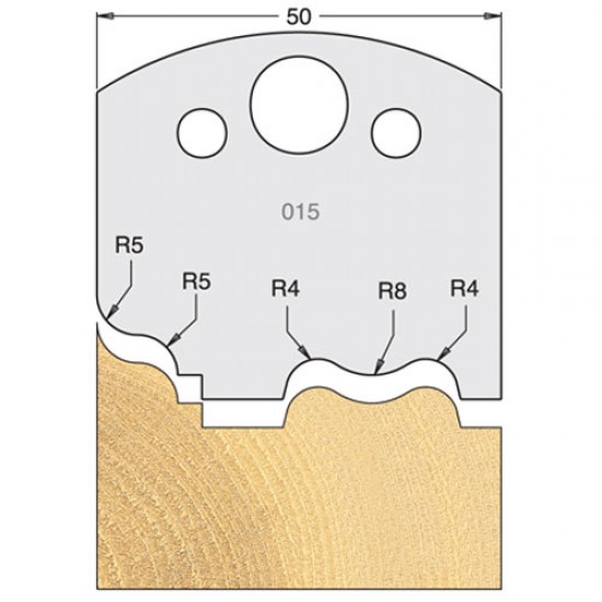 IT/3301550 Knife 50mm tool steel (pair)
