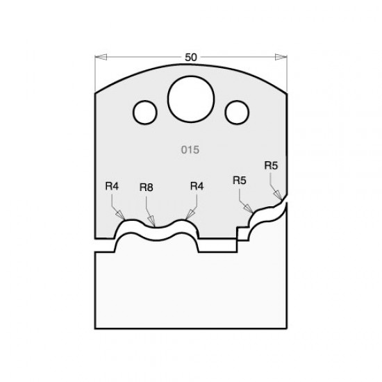 IT/3301550 Knife 50mm tool steel (pair)