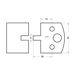 IT/3301640 Knife 40mm x 4mm tool steel (pair)