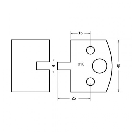 IT/3301640 Knife 40mm x 4mm tool steel (pair)