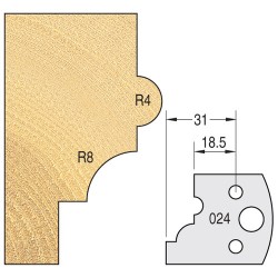 IT/3302440 Knife 40mm x 4mm tool steel (pair)