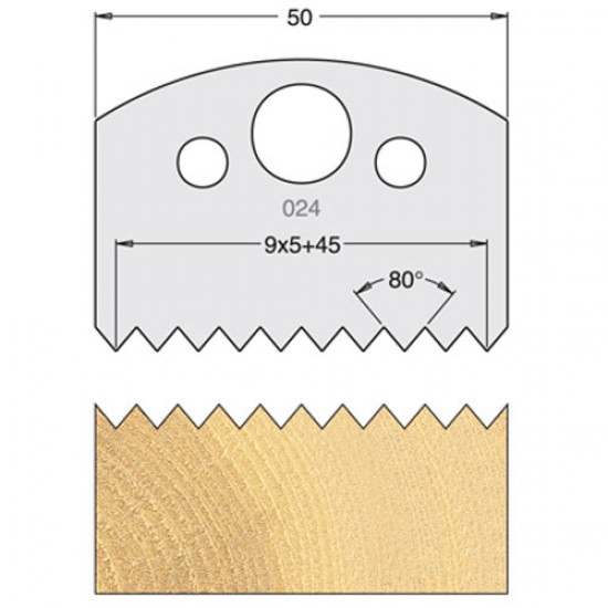 IT/3302450 Knife 50mm tool steel (pair)