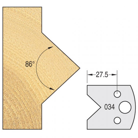IT/3303440 Knife 40mm x 4mm tool steel (pair)