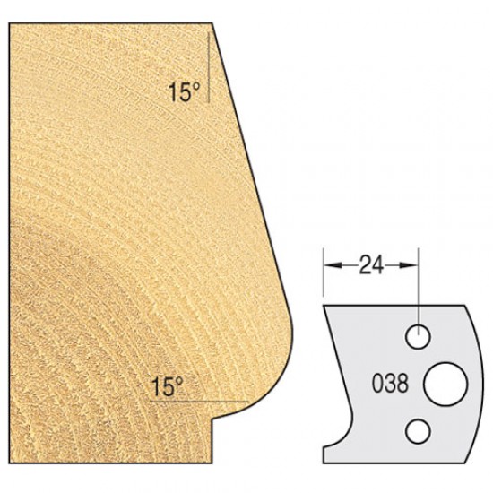 IT/3303840 Knife 40mm x 4mm tool steel (pair)