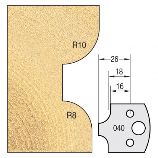 IT/3304040 Knife 40mm x 4mm tool steel (pair)