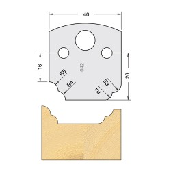 IT/3304240 Knife 40mm x 4mm tool steel (pair)