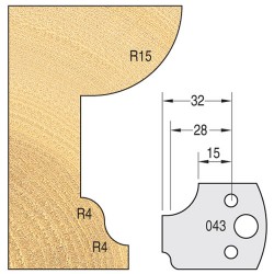 IT/3304340 Knife 40mm x 4mm tool steel (pair)