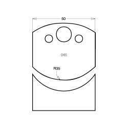 IT/3304550 Knife 50mm tool steel (pair)