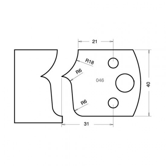 IT/3304640 Knife 40mm x 4mm tool steel (pair)