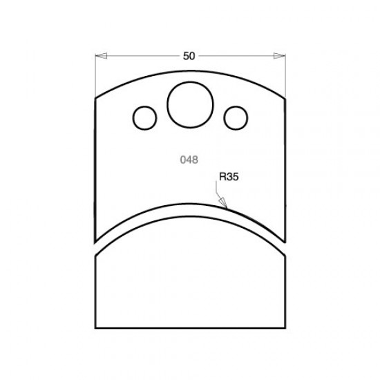 IT/3304850 Knife 50mm tool steel (pair)