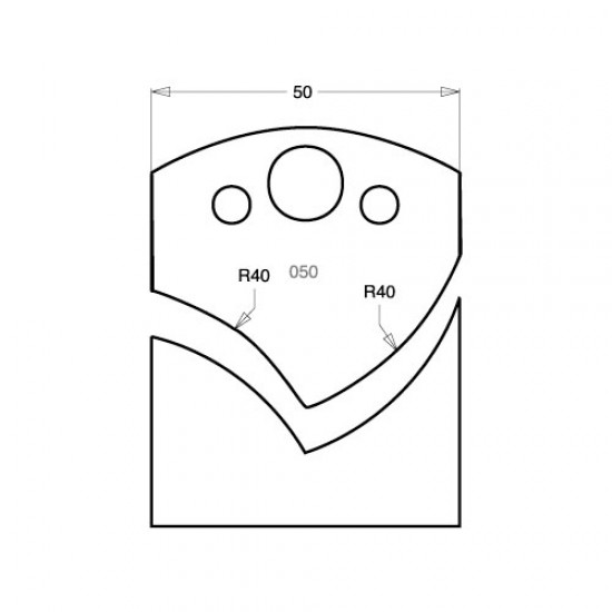 IT/3305050 Knife 50mm tool steel (pair)