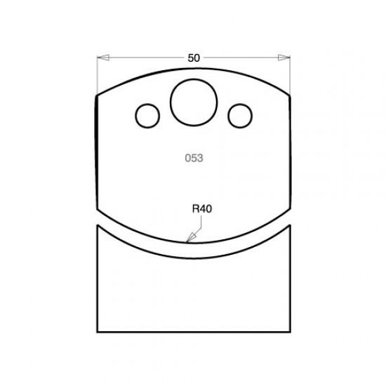 IT/3305350 Knife 50mm tool steel (pair)