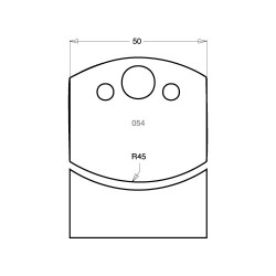 IT/3305450 Knife 50mm tool steel (pair)