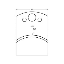 IT/3305550 Knife 50mm tool steel (pair)