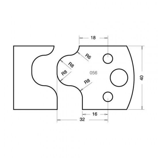 IT/3305640 Knife 40mm x 4mm tool steel (pair)