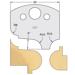 IT/3305750 Knife 50mm tool steel (pair)