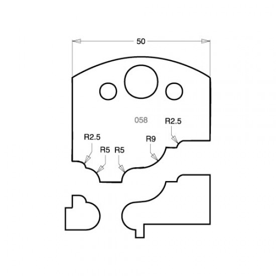 IT/3305850 Knife 50mm tool steel (pair)