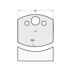 IT/3306050 Knife 50mm tool steel (pair)
