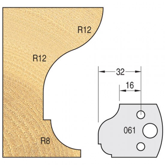 IT/3306140 Knife 40mm x 4mm tool steel (pair)