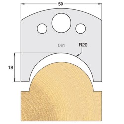 IT/3306150 Knife 50mm tool steel (pair)