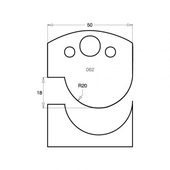 IT/3306250 Knife 50mm tool steel (pair)
