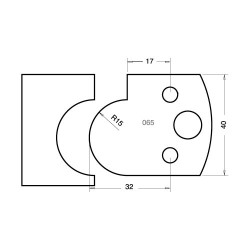 IT/3306540 Knife 40mm x 4mm tool steel (pair)