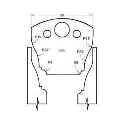 IT/3306850 Knife 50mm tool steel (pair)