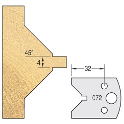 IT/3307240 Knife 40mm x 4mm tool steel (pair)
