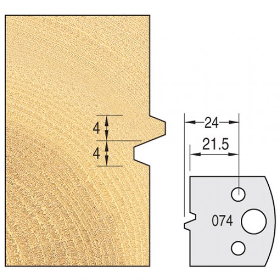 IT/3307440 Knife 40mm x 4mm tool steel (pair)