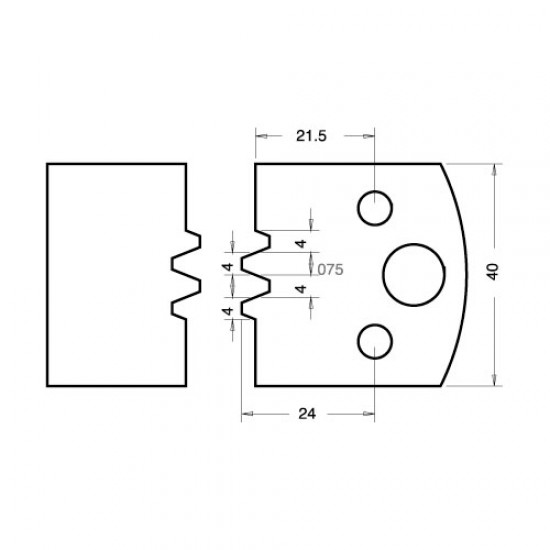 IT/3307542 Knife 40mm x 4mm TCT (Hw) (pair)