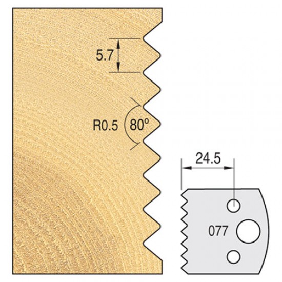 IT/3307740 Knife 40mm x 4mm tool steel (pair)