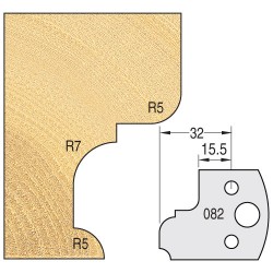 IT/3308240 Knife 40mm x 4mm tool steel (pair)
