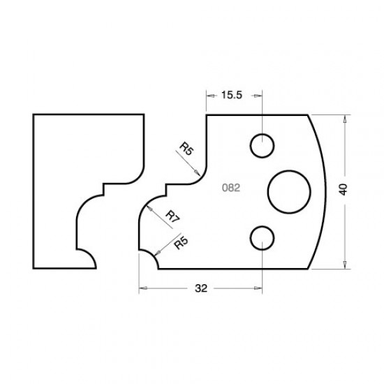 IT/3308240 Knife 40mm x 4mm tool steel (pair)