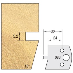 IT/3308640 Knife 40mm x 4mm tool steel (pair)