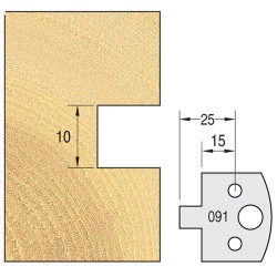 IT/3309140 Knife 40mm x 4mm tool steel (pair)