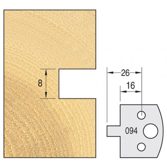 IT/3309440 Knife 40mm x 4mm tool steel (pair)