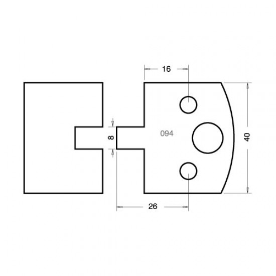 IT/3309440 Knife 40mm x 4mm tool steel (pair)