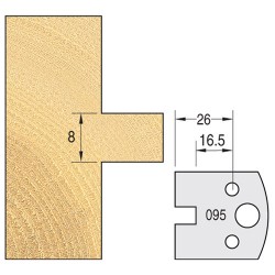 IT/3309540 Knife 40mm x 4mm tool steel (pair)