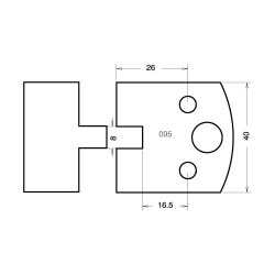 IT/3309540 Knife 40mm x 4mm tool steel (pair)