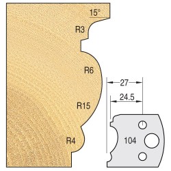 IT/3310440 Knife 40mm x 4mm tool steel (pair)