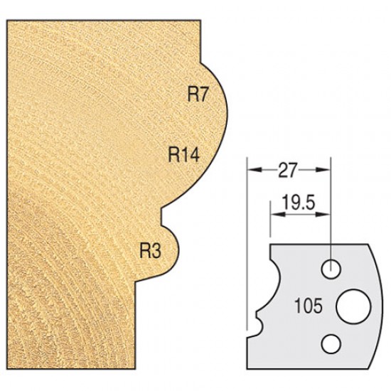 IT/3310540 Knife 40mm x 4mm tool steel (pair)