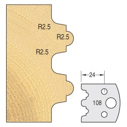 IT/3310840 Knife 40mm x 4mm tool steel (pair)