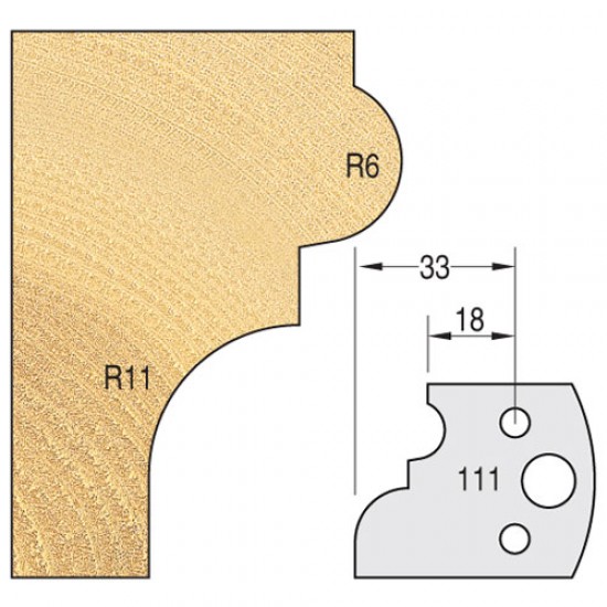 IT/3311140 Knife 40mm x 4mm tool steel (pair)